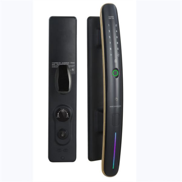 Luxury High Quality Digital Door Viewer Camera Biometric Fingerprint Smart Door Lock Smartphone Tuya Wifi App For Homes