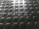 Low high round / coin / button rubber mat black non - slip rubber mattress