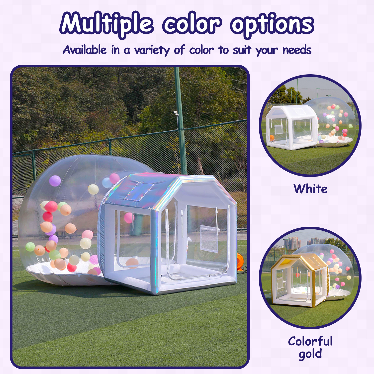 New Design Portable Inflatable Bubble House Kids Party Bubble Balloon House