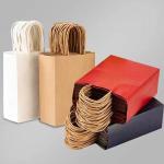 Custom Printed Recyclable Shopping Clothing Gift Bag Kraft Paper Bags with Your
