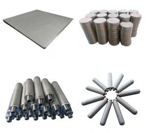 China Sintered Filter Sintered Micron Porous Metal Filter Disc  / Plate / Sheet / Tube on sale