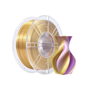 Wholesale 3D Printer Filament Silk Dual Color Purple Gold PLA 1.75MM Filament Toughness Enhanced from china suppliers