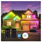 Smart Rainbow Color Changing LED Eaves Lights for Colorful Christmas House