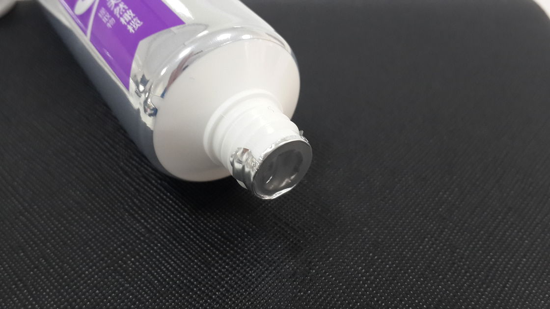 90g Metallic Plastic Toothpaste Tube Glossy Silver Sheen Mirror Feeling
