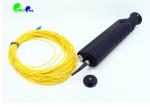 Fibre Optic Tools Handheld 400X Optic Fiber Inspection Microscope For 1.25 / 2