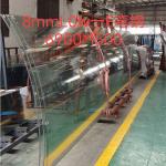 Customized Jumbo Size Tempered Safety Curved Glass For Buildings Window Wall