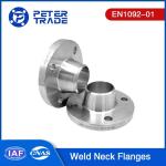 EN1092-01 Type 11 Flange With Neck A105 Carbon Steel Weld Neck Flange PN 100
