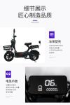 ELECTRIC VEHICLE WITH REMOTE CONTROL KEY TWO-PERSON ELECTRIC BICYCLE NEW BATTERY