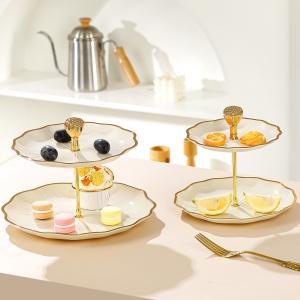 Wholesale Stylish 3-Layer White Ceramic Plate for Special Occasions- Earth Day Customized Color from china suppliers