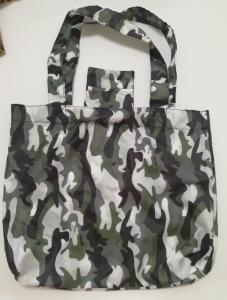 Wholesale Wholesales Good Quality Custom Camouflage Color 50D Polyester Fold Shopping Bag from china suppliers