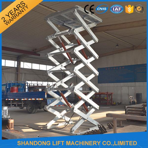 Customized Hot Galvanizing Stationary Hydraulic Scissor Lift , Fixed Hydraulic