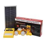 7.4V 5200mAH Li Ion Solar Powered Radio Kit 4pcs * 2W Bulbs Solar Home Lighting
