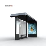 Easy Installation Smart Bus Shelter Integrate Advertising For Urban City
