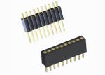 PCB Single Row Female Header 1.27mm Pitch Straight 2 AMP Current Rating