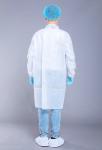 Medical Water Repellent 80gsm Disposable Lab Coats With Cuffs