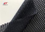 145CM Width Bmw Windows Polyester Netting Mesh Fabric Upholstery In Black