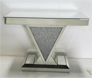 Wholesale Sparkly Crushed Diamond Mirored console table for living Room from china suppliers
