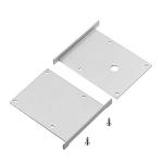 Corrosion Resistant Recessed LED Profile Embedded Aluminium 70*75mm