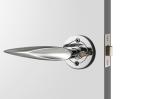 Commercial Mortise Door Lock 50mm Diameters Rose Lockset Chrome Lever Handle