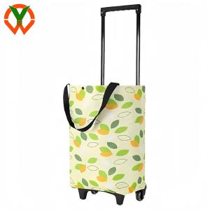 Wholesale 2 In 1 Durable Foldable Shopping Bag With Wheels Reusable Grocery For Shopping from china suppliers