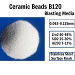 700HV Good Sphericity 85% Zirconia 0.125mm B120 Ceramic Blasting Media