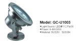 High Power IP68 6~9W Stainless Steel LED Underwater Light GC-U1003