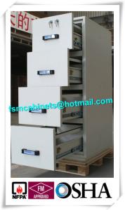 Wholesale Steel Waterproof Fire Resistant File Cabinet , Two Drawer Fire Rating Storage Cabinet from china suppliers