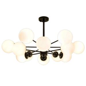 Wholesale White Glass Ball Chandelier 6-head 8-head 12-head 14-head from china suppliers