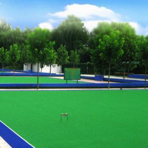 Wholesale 15mm Pile Laying Sports Synthetic Grass 52500tufts Every Sqm Easy Shaping from china suppliers
