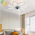 Nordic Restaurant Bedroom Living Room Frequency Conversion Silent Silver LED