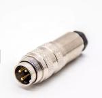 M16 3 Pin Metal Assembly IP67 Soldering Aviation Plug Connector Threaded