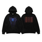 2023 Autumn-Winter Oversized Crew Neck Cotton Sweatshirt with Spider Logo Print