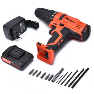 Wholesale 12v 16Pcs Brushless Cordless Drill Set 1300mAh Li-Ion Electric Screwdriver Drill Set Adjustable Mode from china suppliers