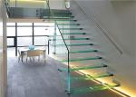 Prima Building Floating Steps Staircase Laminated Glass Steps Floating Straight