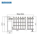 High Security Multiple Protection OEM Automatic Boom Barrier Airborne Fence