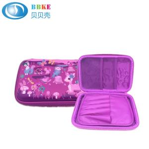 Wholesale Custom Waterproof Colorful PU Leather EVA Pencil Case No Handle 220x150x40mm from china suppliers