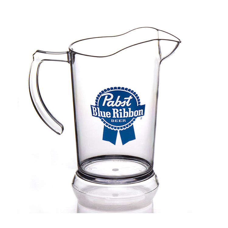 800ml Plastic Beer Pitcher Cold Water Jug Shatterproof Recyclable