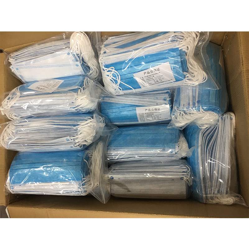 Non Woven Dispsoable Face Mask Three Layers Comfortable Sterile Disposable Mask