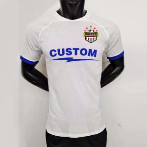 Wholesale OEM Football Soccer Jersey Customized Design Club Brand Team Match White from china suppliers