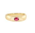 Jewelry Type Rings Vintage 18K Gold Plated Emerald Baguette Dome Gemstone Rings