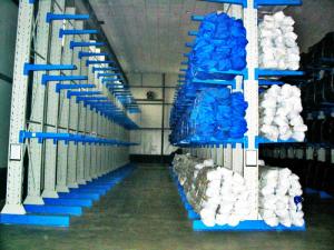 China Long Span Cantilever Storage Racks , Single / Double Sided High Density Racking System on sale