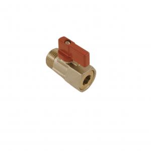 China L Handle Brass Gas Valve PTFE Seal  Straight Gas Valve M Connection on sale