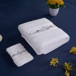 Fishbone Satin Hotel Towel Set Bath Towel Sets Gift Set Woven For Adults