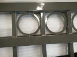 Powder coated hot galvanized tubular flat top picket steel tubular fence