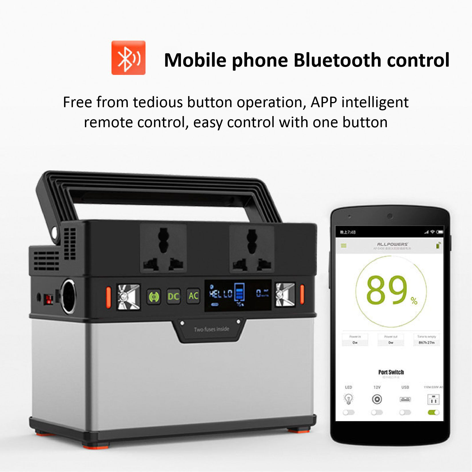 185200mAh Battery Portable Power Station