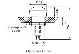 Explosion Proof Lighting Accessories IP66-68 D Push Buttons-38