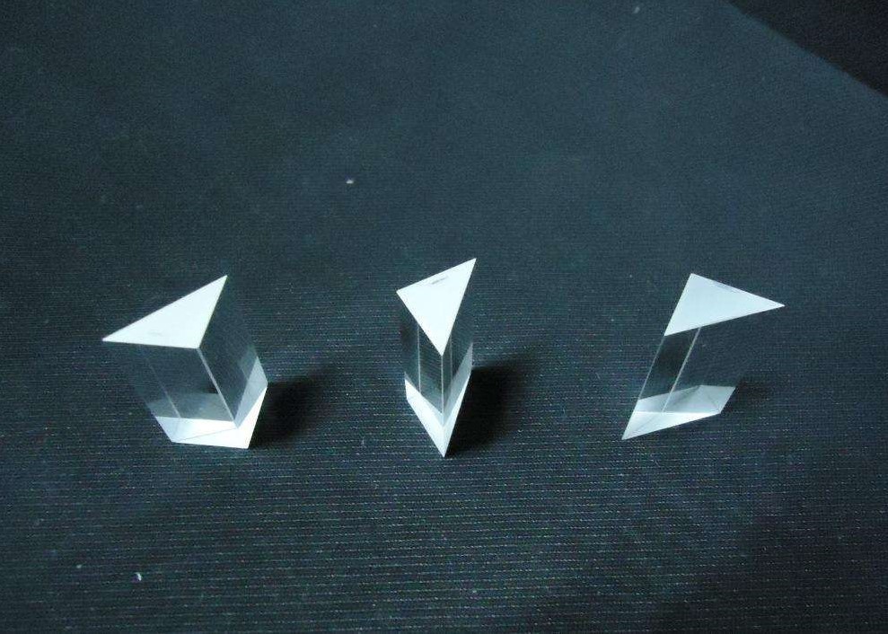 Miniature Optical Glass Telescope Lenses Crystal Triangular Prism 45 60 90 360 Degree Right Angle Lens