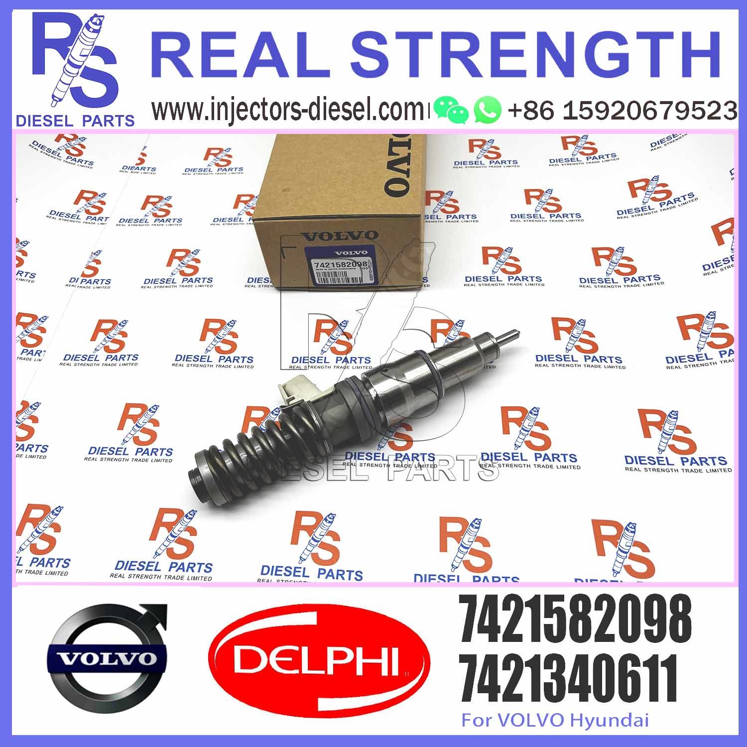 Diesel Fuel Injector 20747798 85000675 21644600 85003950 7420747798 7421582098 E3.18 for V-O-L-V (RENAULT) MD9 3503