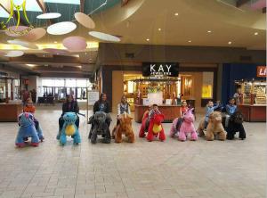 Wholesale Hansel children motorized plush riding animals zippy pets sale from china suppliers