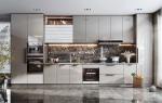 Modern Antique Kitchen Cabinet Sets Customized Color Plywood Lacquer
